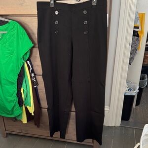 Dress Barn Women's Black Button-Accent Trousers XL